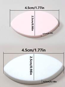 Paquet de 20 éponges pour extensions de cils réutilisables, tampon de maquillage blanc, applicateur d'éponge de maquillage, à sec ou humide, convient pour fond de teint, fard à joues, ombre à paupières, outil de beauté facile à contrôler également adapté pour la pratique d'extension de cils avec des éponges de maquillage