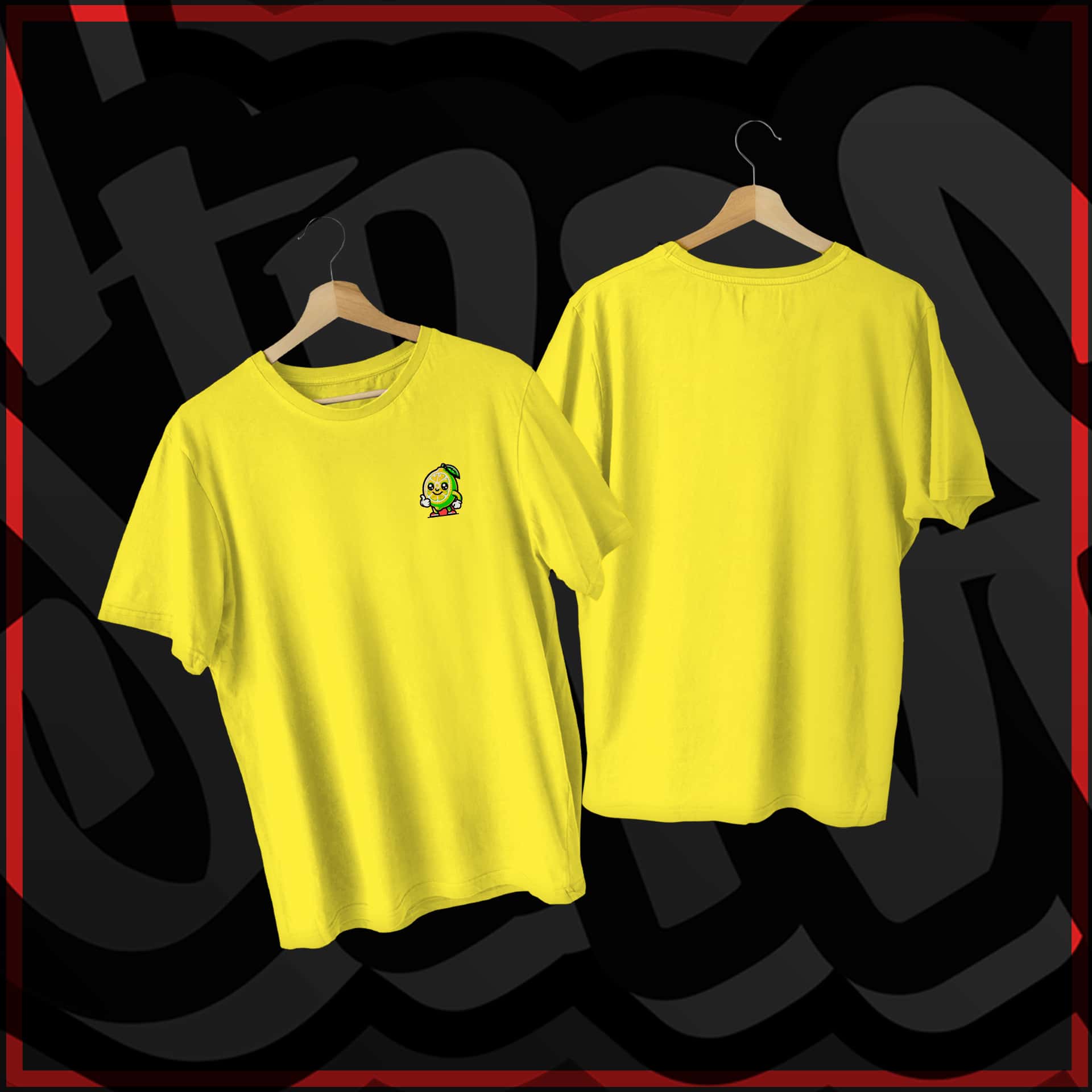 Camiseta 100% Algodão 30.1 Unissex Estampa Limão Siciliano Joinha Blusa Lançamento Envio Já - Amarelo - Visão 1