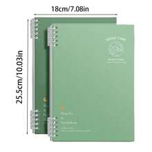 1pc Easy-To-Flip Notebook With Detachable Pages, Non-Skid Surface, Simple Fresh Style, B5 Spiral Notebook For Students Preparing For Postgraduate Entrance Examination