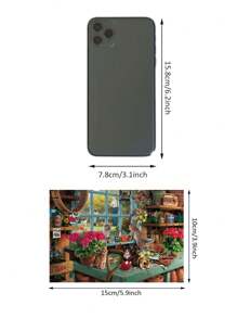 1pc Mini Test Tube Packaging Thick Paper Jigsaw Puzzle, Cartoon Style DIY Flat Puzzle Game Mini Blue Card Puzzle Suitable For Birthday Gifts, Can Be Placed In Frame For Decoration And Memory Collection - Lavender - View 3