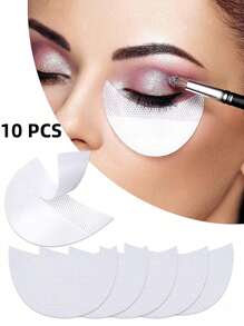 10/50/100 piezas Pegatinas protectoras de sombra de ojos, herramienta transpirable de maquillaje de ojos, parche de delineador de ojos, pegatina de extensión de pestañas, herramienta de aplicación de belleza. - Multicolor - Ver 9