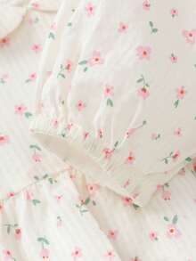 Balabala Váy cho bé gái Váy trẻ em Váy phong cách đi học Ngọt ngào Dễ thương Nghệ thuật Thân thiện với da Ấm áp và Phong cách - Đỏ và trắng - Xem 7