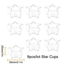 45 Stücke Wertpackung von Diyclan Transparenten Kunststoff Tee Wachs Tassen Herstellung Behälter mit mehreren Formen für künstlerische Kreationen