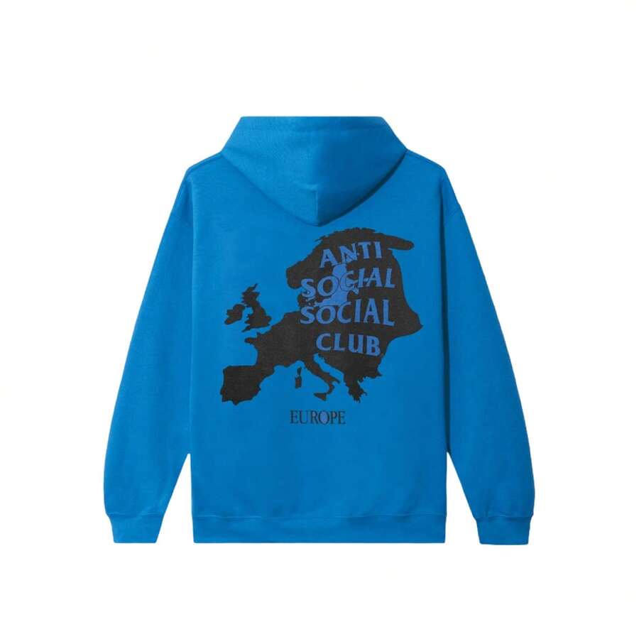 Anti Social Social Club Europe Blue Hoodie - FW21 Collection ASSC - Blue - View 1