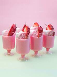 10pcs/20pcs Transparent Dessert Cups, Pudding Cups, Mousse Cups, Ice Cream Cups, Summer Drink Cups, Suitable For Party, Gathering, Birthday, Dining, Baking, Dessert Shop, Summer Party Dessert Cups, Soft Drink Cups, Shot Glasses, Small Cups, Party Supplies, Reusable, Washable, Dessert Table Decor, Tall Cups - Clear - View 1