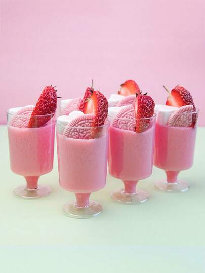 10pcs/20pcs Transparent Dessert Cups, Pudding Cups, Mousse Cups, Ice Cream Cups, Summer Drink Cups, Suitable For Party, Gathering, Birthday, Dining, Baking, Dessert Shop, Summer Party Dessert Cups, Soft Drink Cups, Shot Glasses, Small Cups, Party Supplies, Reusable, Washable, Dessert Table Decor, Tall Cups