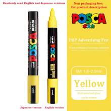 UNI PC-5M Marker Pen Poster Graffiti Marker Advertising Pen Waterproof Student Office School Supplies Painting Art Pens
