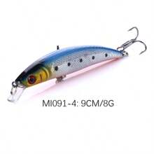 KIT 5 iscas para pesca artificial Meia Agua 9cm Tucunaré Traíra Dourado - Multicolorido - Visão 6