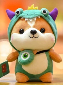 Cute Shiba Inu Plush Doll, 1pc - Multicolor - View 10