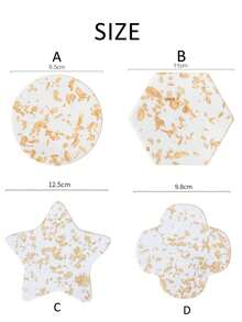 1PC Gold Foil Acrylic Coasters For Drinks, Drink Coasters Cup Mat For Drinks Coasters For Home Coffee Coasters, Gold Acrylic Coasters For Tabletop, Cups, Mugs, Bowls, Teapots, Non-Slip Protection, Coaster Set For Decor - Gold Foil Coasters - View 6