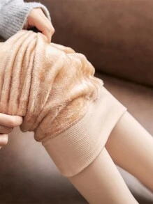 一双300克加厚保暖连裤袜或200克薄款加厚绒面连裤袜，大码，女士冬季保暖半透明连裤袜，保暖加厚长款连裤袜，绒面加厚连裤袜，保暖连裤袜，不透明冬季保暖加厚连裤袜，舒适保暖 - 彩色 - 查看 14