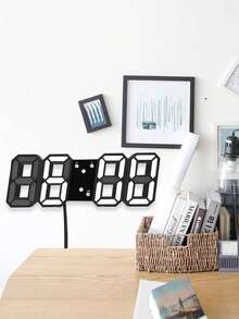 Đồng Hồ Kỹ Thuật Số 3D Có Hẹn Giờ Thông Minh, Màn Hình LED, Đồng Hồ Báo Thức Treo Tường Và Để Bàn, Đồng Hồ Điện Tử Có Báo Thức Âm Thanh Nổi Im Lặng Cho Phòng Ngủ Và Phòng Khách, Đồng Hồ Dữ Liệu USB - Nhiều màu - Xem 6