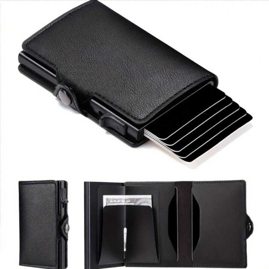 Porte-carte en cuir avec blocage RFID
