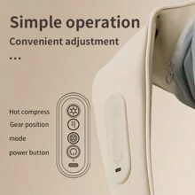 Massagers For Neck And Shoulder With Heat, Shoulder Back Neck Massager, Deeper Tissue 5D Kneading Massage For Shoulder, Neck And Back, Use At Home, Office, Car - Khaki - View 4