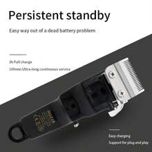 Rechargeable Hair Clipper For Men Cordless Hair Cutting Machine Professional Hair Trimmer Electric Barber Clippers Best Gift For Men - 酒紅色 - 查看 5