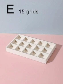 High-End Velvet Jewelry Storage Box, Elegant Compartment Tray For Necklaces, Earrings, Rings, Vanity Drawer Organizer - Multicolor - View 11