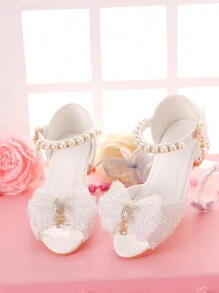 Girls' Dress Sandals For Formal Occasions, Children High Heels For /Models Performance And Fashion Show