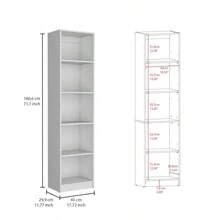 Trues 3 Piece Living Room Set With 3 Bookcases, White- - 如圖所示 - 查看 4