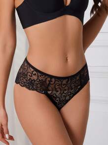 3入組女士低腰蕾絲性感三角褲套裝