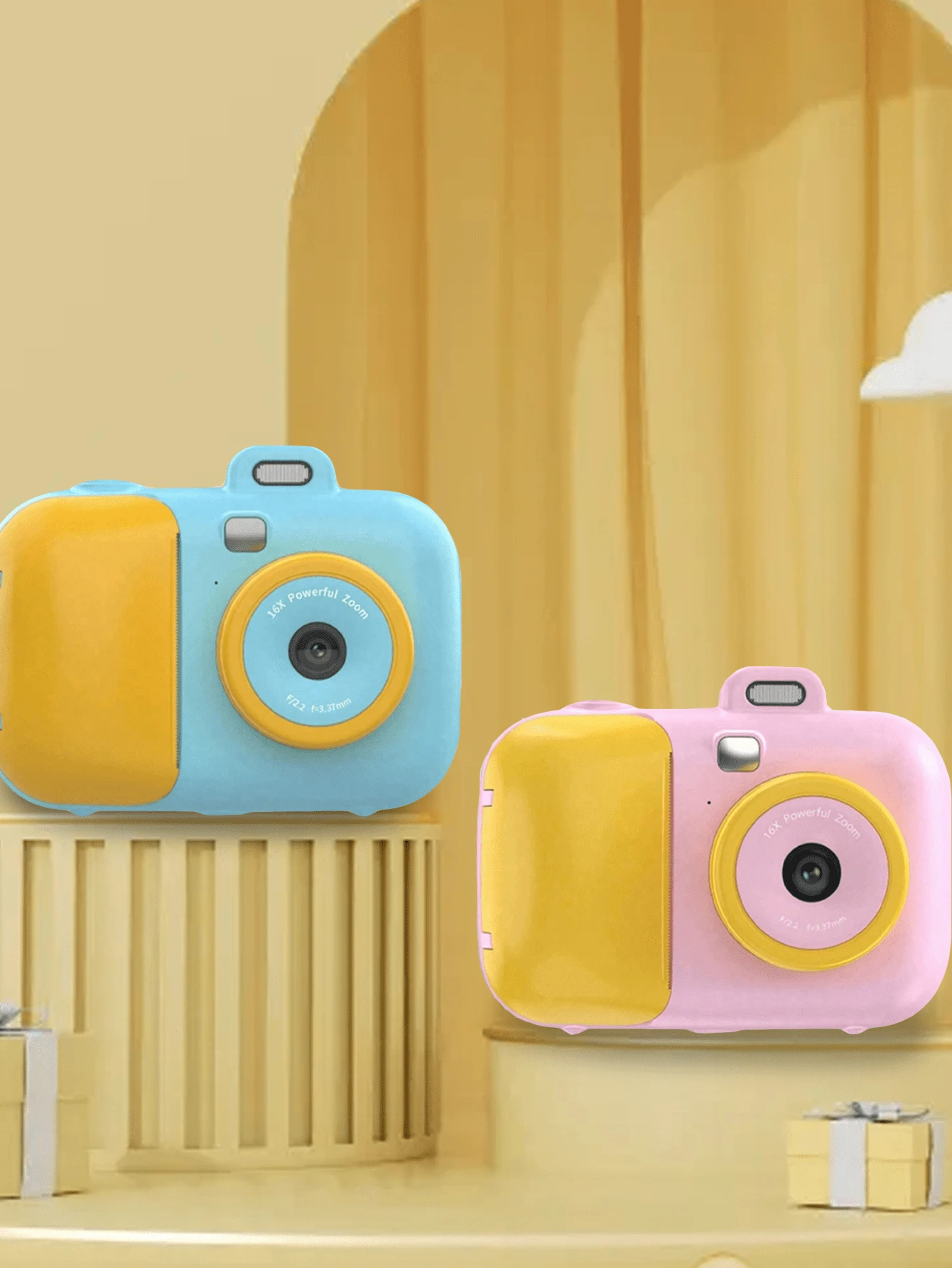New  Portable Thermal Print Camera Mini Fashion Gift Instant Shooting Auto Focus Comes With 3 Rolls Of Printer Paper - Camera - View 1