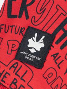 Balabala Áo len cổ tròn cho bé trai năm 2024 Áo len cung hoàng đạo đỏ cho bé gái - Đỏ - Xem 6