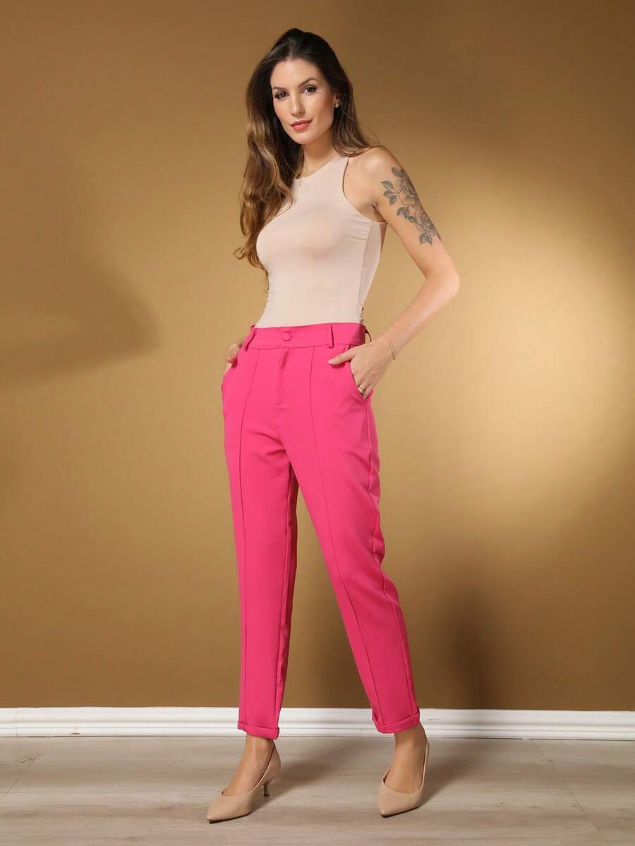 Women Pants - Màu Hồng Tươi - Xem 1