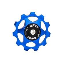 Polea guía del desviador de acero ZTTO, rueda de jockey de bicicleta de MTB / carretera con rodamiento de acero de 11T / 13T aleación de aluminio CNC AL7075, disponible en 4 mm / 5 mm / 6 mm
