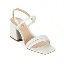 Women Heeled Sandals - 白色 - 查看 2