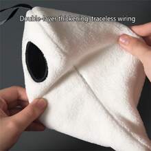 1 pieza Toalla de mano con diseño de mano fantasma, decoración colgante bonita para el baño, toalla suave y absorbente de felpa de coral adecuada para el hogar, la cocina, toalla de té, regalo, decoración de baño
