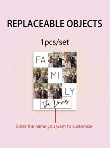 1 件带框定制家庭照片拼贴礼物，家庭墙壁海报标志，房间装饰照片拼贴框架，乔迁可打印海报，准备悬挂装饰精美，现代，简约定制，个性化，独特理想礼物，适合他/她、男朋友、女朋友、爸爸、妈妈、家人、朋友，适合周年纪念日、情人节、母亲节、生日、儿童节、父亲节、毕业典礼、婚礼、乔迁餐厅、客厅、卧室、办公室、茶室、家居 - 彩色 - 查看 9
