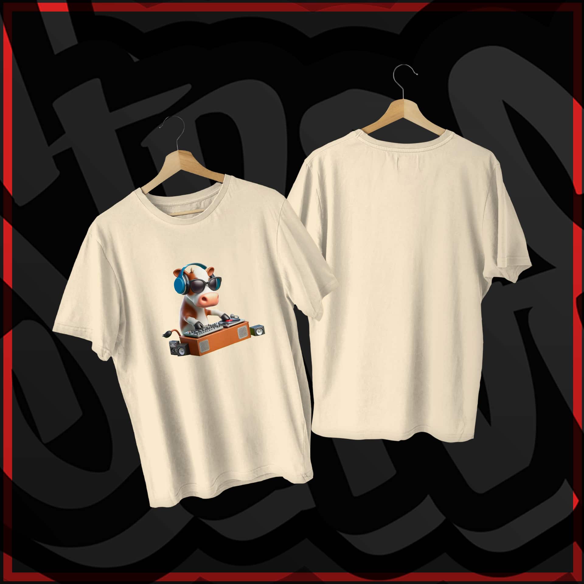 Men T-Shirts - 奶油色 - 查看 1