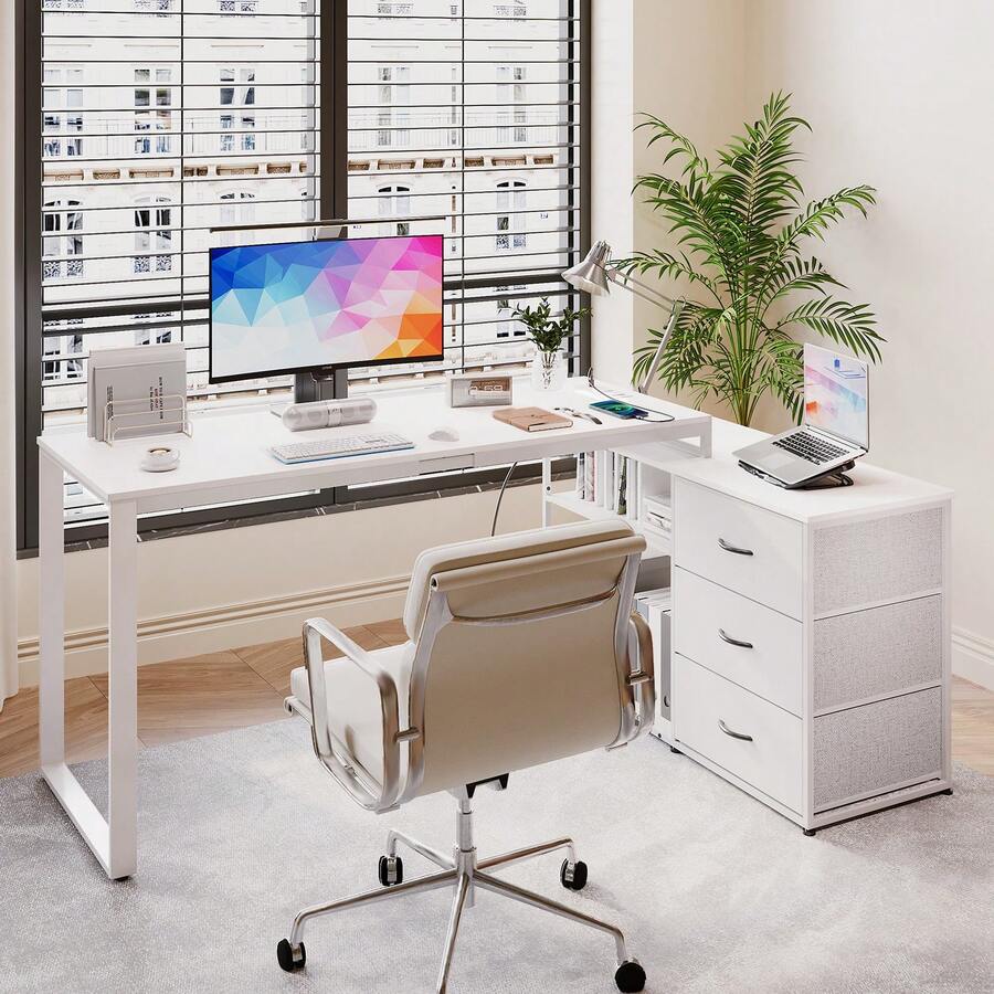Devoko Desks & Workstations - White - View 1