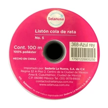 1 Rollo con 100 metros de Cordón Cola De Rata Liso, Ideal Para Accesorios, Decoraciones, Pulseras, Collares, Aretes y Manualidades. Listón Cola de Rata Disponible en 5 colores (Rojo, Azul Rey, Azul Marino, Negro y Blanco). Cuerda para Pulsera DIY de 2mm de grosor. - Azul - Ver 3