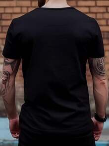 Men T-Shirts - 黑色 - 查看 2