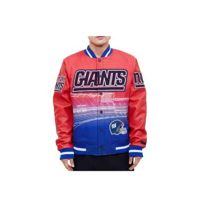 Pro Standard NFL New York Giants Remix Varsity Blue/Red Jacket FNG640938-BLU