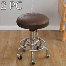 Funda redonda impermeable para taburete de barra de 17-18 pulgadas con bandas elásticas, funda lavable para la sala de estar, dormitorio, PU - Multicolor - Ver 23