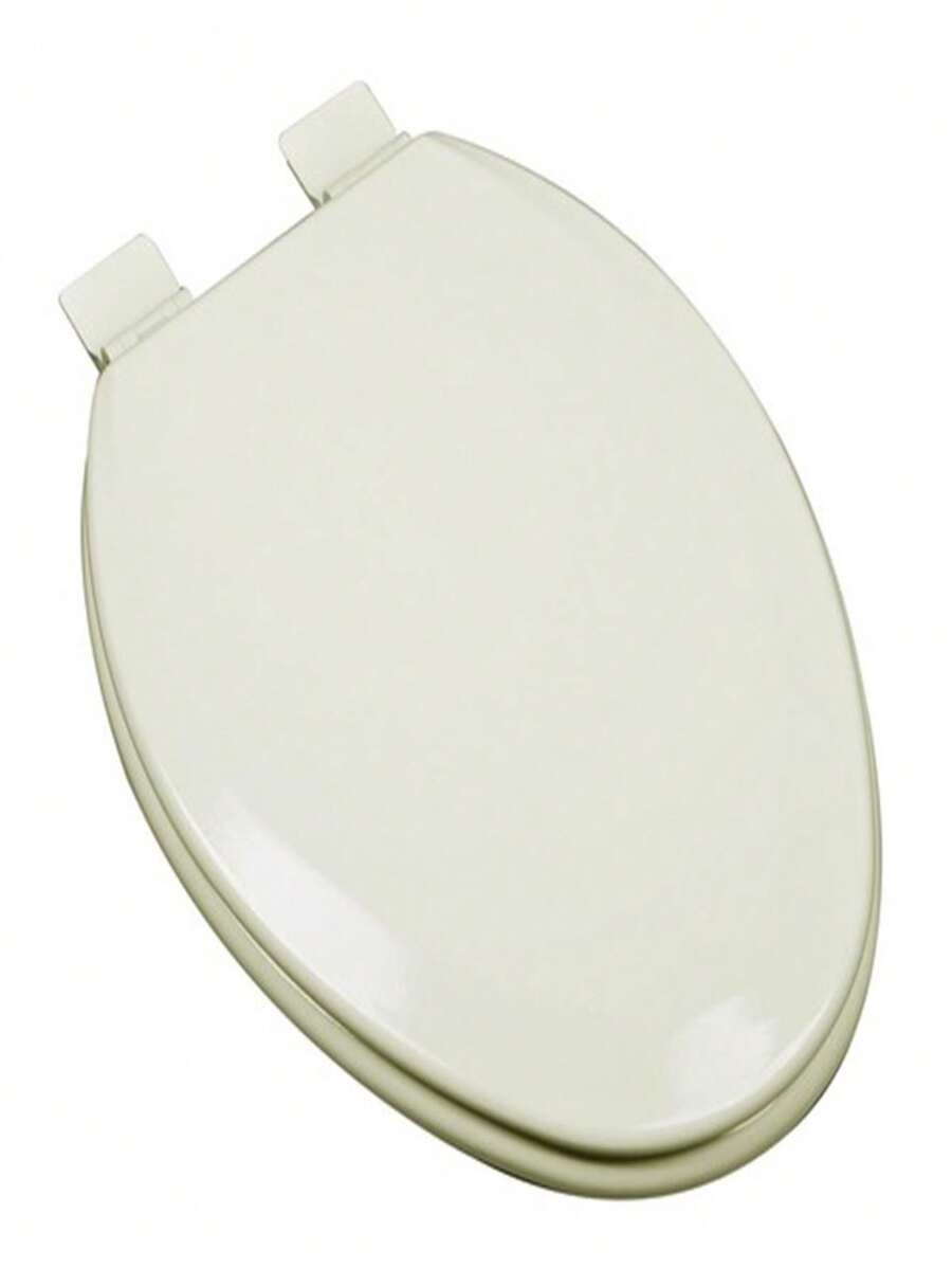 Unbeatablesale Premium Molded Elongated Wood Toilet Seat, Biscuit