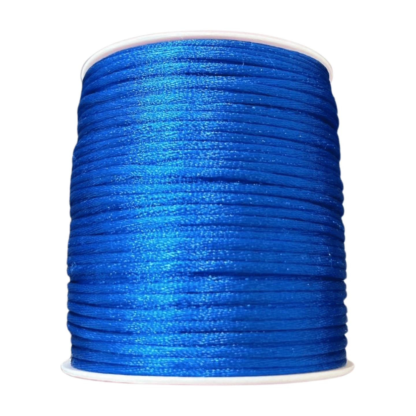1 Rollo con 100 metros de Cordón Cola De Rata Liso, Ideal Para Accesorios, Decoraciones, Pulseras, Collares, Aretes y Manualidades. Listón Cola de Rata Disponible en 5 colores (Rojo, Azul Rey, Azul Marino, Negro y Blanco). Cuerda para Pulsera DIY de 2mm de grosor. - Azul - Ver 1