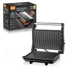 RAF.PARRILLA SANDWICHERA ELECTRICA,SANDWICHER,máquina para cocinar bistec - Negro - Ver 3