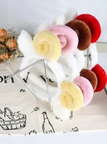 Cute Cartoon Plush Sheep Horn Headband Hair Clip For Parties, Live Broadcast And Live Streaming, Lamb Wool Sheep Party Hair Hoop For Women - Yellow - View 1