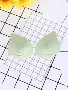 1 par Almohadillas insertables para brasier de mujeres con almohadilla de esponja en los laterales, para ropa de yoga/trajes de baño/para el relleno de brasier deportivo universal - Verde - Ver 2