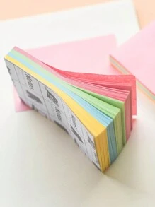 2 Packs (Total Of 200 Sheets) 4-Color Sticky Notes With Colorful Pages For Messages, Notetaking, And Office Reminders - Multicolor - View 2