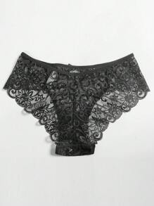 3入組女士低腰蕾絲性感三角褲套裝