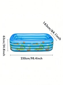 3 Floors 4 Floors Inflatable Pool Inflatable Pool Adults Family Swimming Pool For Outdoor Garden Backyard Summer Water Party - Multicolor - View 5