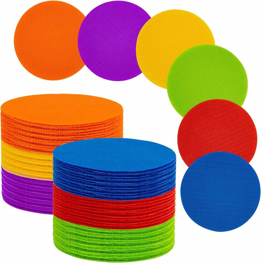 30pcs Carpet Dot Markers - 4 Inch Round Carpet Spot Markers In 6 Colors For Classroom Carpet Floors, Decoration Use For Elementary Teachers, Students, Kindergarten, Yoga Studio (Random Color),Classroom,Toys,Kids Toys,Classroom,Educational Toys,Kids Toys - Multicolor - View 1