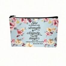 10 Pcs Christian Makeup Bag Bible Pencil Pouch Bible Cover Floral Cosmetic Bags Set Christian Inspirational  Gifts Study Supplies For Women, Adults, Baby Shower Prizes  Gifts In Bulk - 10 Pcs Christian Makeup Bag - View 10