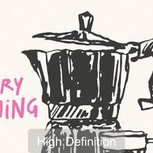 3 套厨房食物帆布海报咖啡鸡尾酒意大利面俱乐部帆布画印刷墙艺术画适用于酒店、餐厅、餐厅、家居装饰，无框架 - 杏色 - 查看 4