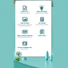 Sticker Printer - Mini Thermal Printer With LED Light, 57MM Sticker Maker Machine, Portable Wireless Pocket Phone Printer For Anatomy Flashcards, Journal, Notes, Kids Gift, Receipts - C37 Printer With 1Rolls Paper Inside - View 6