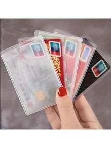 2pcs Matte We And Narrow Mouth Anti-Degaussing Bank Card Sleeve Transit Card Meal Card Protective Cover Membership Card Organizer Outer Sleeve IC Card Sleeve Matte Transparent Passport Holder With Minimalist Plastic Open Card Sticker Card Sleeve Card Sleeve Bank Card Sleeve Small Change Card Sleeve Meal Card Protective Cover Creative Coin Purse Card Holder Wallet Business Card Holder Credit Card Holder Id Card Holder Women For Women For Men Card Wallet