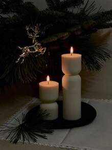 1 pieza de molde de silicona para hacer velas de resina de decoración con diseño de cilindro geométrico de rayas verticales y cristal epóxico, para velas aromáticas DIY